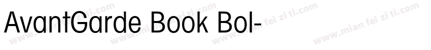 AvantGarde Book Bol字体转换
